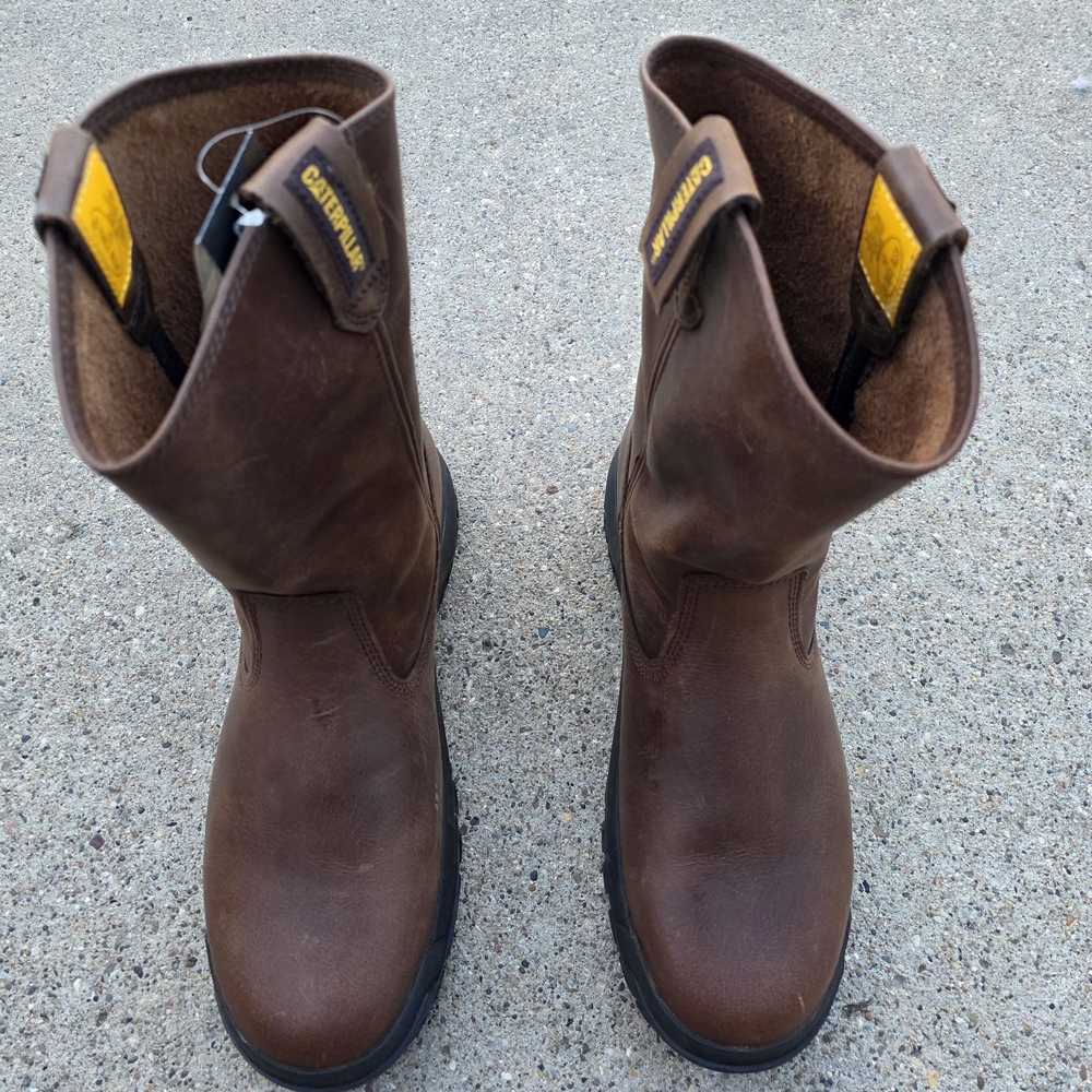 Caterpillar Men's Brown Leather  Size 11 Boots - Picture 8 of 14